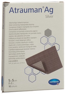 Atrauman, Atrauman Ag Kompressen 5x5cm steril (10 Stück), Atrauman Kompressen 5x5cm steril (10 Stk)