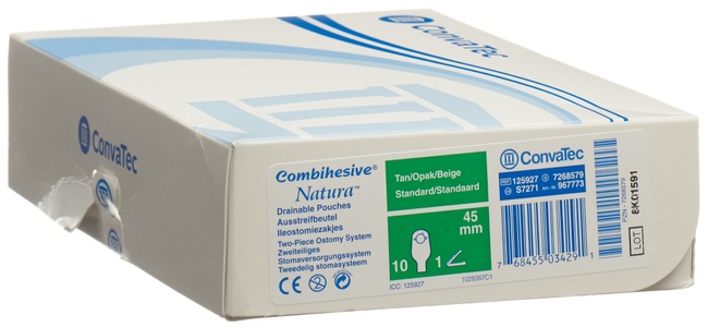 Combihesive Natura, Combihesive Natura Ileo Beutel std opak 45mm (10 Beutel), Natura Ileo Beutel std opak 45mm