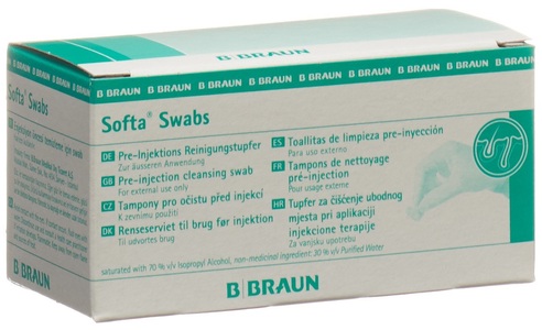Softa, Softa Swabs Reinigungstupfer (100 Stück), B. BRAUN Softa Swabs Reinigungstupfer (100 Stk)