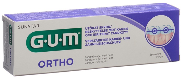 GUM, GUM SUNSTAR Ortho Zahnpasta (75 ml), Gum® Ortho Zahnpasta-Gel