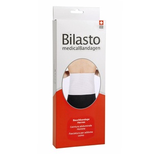 Bilasto, Bilasto Bauchbandage Herren M weiss mit Micro-Klettverschluss (1 Stück), Bilasto Bauchbandage Herren M weiss mit Micro-Klettverschluss
