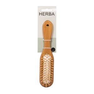 Herba, Herba Haarbürste mit Holzstiften lang Buchenholz FSC zertifiziert (1 Stück), HERBA Haarbürste Holzstift lang Buchenholz (1 Stk)