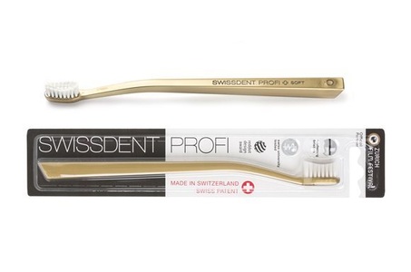 Swissdent, Swissdent Whitening Zahnbürste gold (1 Stück), SWISSDENT PROFI Whitening Zahnbürste Gold (1 Stk)