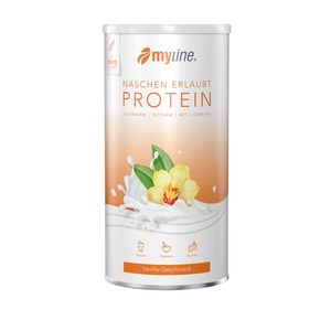 myLine, myLine Eiweiss mit L-Carnitin Pulver Vanille ohne Aspartam (400 g), myLine Eiweiss mit L-Carnitin Pulver Vanille ohne Aspartam