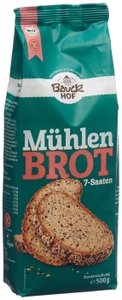 Bauckhof, Bauckhof Mühlenbrot 7-Saaten glutenfrei (500 g), Bauckhof Brotmehlmischung