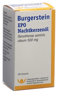 Burgerstein, Burgerstein EPO Kapseln 500 mg, Burgerstein EPO Nachtkerzenöl 500 mg 180 Stück