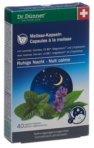 Dr. Dünner, Dr. Dünner EssenzaVita Melisse ruhige Nacht Kapsel (40 Stück), Dr. Dünner Melisse Kapseln ruhige Nacht (40 Stk)