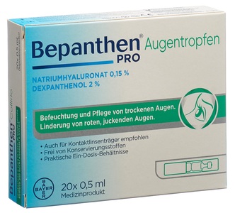 Bepanthen, Bepanthen Augentropfen (20 ml), Bepanthen Augentropfen - 20x0.5ml Ampullen