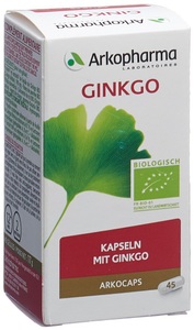 Arkocaps, Arkocaps Ginkgo Kapsel Bio (45 Stück), Arkopharma Ginkgo Bio Kapseln (45 Stk)