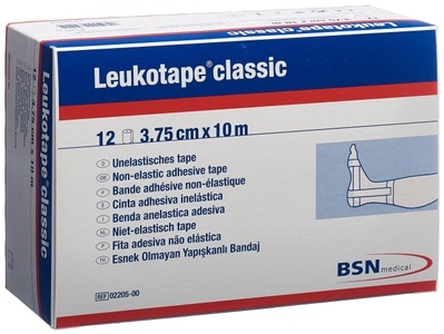 Leukotape, Leukotape classic economy Pflasterband 10mx3.75cm weiss (12 Stück), Leukotape classic economy Pflasterband 10mx3.75cm weiss