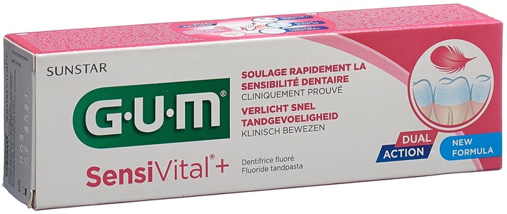 GUM, GUM Sensivital + Zahnpasta (75 ml), SUNSTAR GUM SensiVital+ Zahnpasta (75ml)