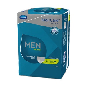 Molicare, MoliCare Men Pants L 5 Tropfen (7 Stück), MoliCare Premium MEN PANTS L 5 Tropfen (7 Stk)