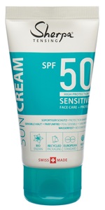 Sherpa Tensing, Sherpa TENSING Sonnencreme SPF 50 SENSITIVE (50 ml), Sherpa Tensing Sonnencreme SPF 50 Sensitive (50ml)