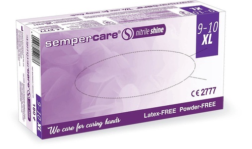 Sempercare, Sempercare Nitril Shine XL unsteril ungepudert (180 Stück), Sempercare Nitril Shine XL unsteril ungepudert (180 Stück)