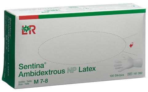 Sentina, Sentina Handschuhe M Latex (100 Stück), Sentina Handschuhe M Latex 100 Stk