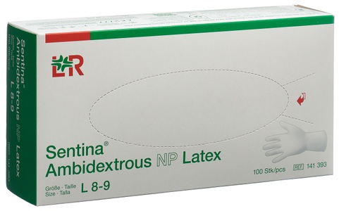 Sentina, Sentina Handschuhe L Latex (100 Stück), Sentina Handschuhe L Latex 100 Stk
