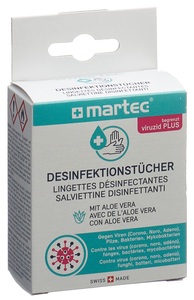 Martec, Martec Desinfektionstücher mit Aloe vera 10 Stück, Martec Desinfektionstücher mit Aloe Vera (10 Stk)