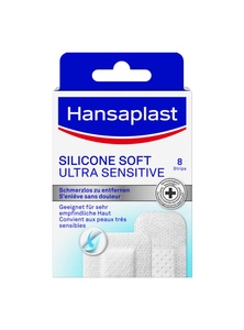 Hansaplast, Hansaplast SILICONE SOFT ULTRA SENSITIVE Pflaster (8 Stk), Hansaplast SILICONE SOFT ULTRA SENSITIVE Pflaster (8 Stk)