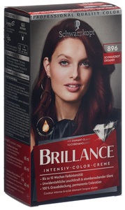 Schwarzkopf, Schwarzkopf 896 Schwarzrot (1 Stück), BRILLANCE - Intensiv-Color-Creme, Intensive, 113ml, Schwarzrot