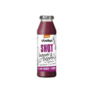 Voelkel, Voelkel Shot Ingwer & Beeren (6x280 ml), Voelkel Shot Ingwer & Beeren demeter