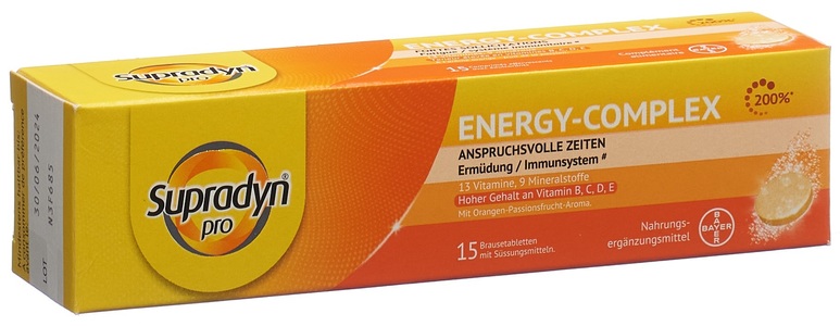 Bayer (Schweiz) AG, Supradyn pro energy-complex Brausetabletten 15 Stück, Supradyn Pro Energy-Complex Brausetabletten (15 Stk)