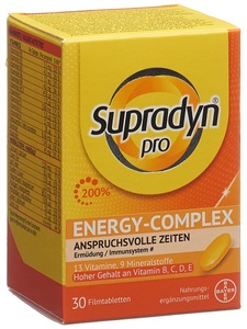 Supradyn, Supradyn Energy Multivitamine Filmtabletten (30 Stk), Supradyn pro Energy-Complex Filmtabletten (30 Stk)