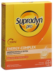 Supradyn, Supradyn Energy Vitamine & Mineralien Brausetabletten (45 Stk), Suprady pro energy-complex