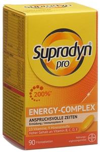 Supradyn, Supradyn Energy Multivitamine Filmtabletten (90 Stk), Supradyn pro energy-complex Filmtabletten Dose 90 Stück