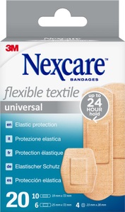 3m, 3M Nexcare Flexible Textile Universal Pflaster Assortiert (20 Stk), 3M Nexcare Flexible Textile Universal Pflaster Assortiert (20 Stk)