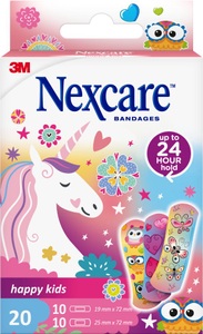 3m, 3M Kinderpflaster Happy Kids Magic (20 Stück), 3M Nexcare Kinderpflaster Happy Kids Magic assortiert (20 Stk)