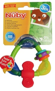 Nuby, Nuby Beißring, Nûby Soft-Hard Triangel Beissring mit beweglichen Elementen