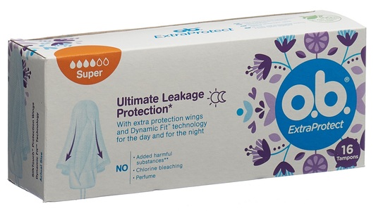 o.b., o.b. Tampons ExtraProtect Super (16 Stk), o.b. Tampons ExtraProtect Super 16 Stück