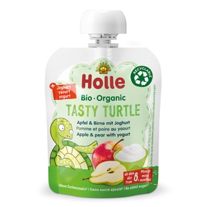 Holle, Holle Tasty Turtle Apfel & Birne mit Joghurt (85 g), Holle Tasty Turtle Apfel & Birne mit Joghurt (85g)