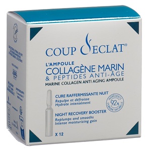 Coup D'éclat, COUP d?ECLAT Meereskollagen und Anti-Aging-Peptide Ampullen (12 ml), Coup d'Éclat Marines Kollagen