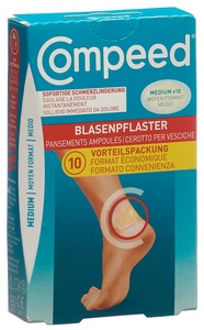 Compeed, Compeed Blasenpflaster M (10 Stück), Compeed Blasenpflaster Medium (10 Stk)