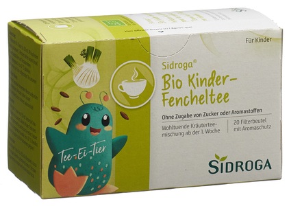Sidroga, Sidroga Bio Kinder Fencheltee (20 Stück), SIDROGA Baby- und Kinder-Fencheltee (20 Beutel)
