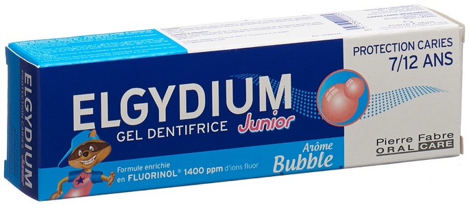Elgydium, ELGYDIUM Junior Bubble 7-12 Jahre Zahnpasta Zahnpasta (50 ml), ELGYDIUM Junior Bubble 7-12 Jahre Zahnpasta (50ml)