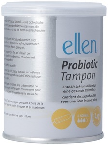 ellen, ellen normal Probiotic Tampon (neu) (12 Stück), Ellen normal Probiotic Tampon Dose 12 Stück