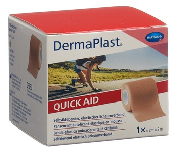 DermaPlast, DermaPlast QuickAid 6cmx2m hautfarbig (1 Stück), DermaPlast QuickAid 6cmx2m hautfarbig (1 Stk)