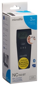 Microlife, Microlife non-contact Bluetooth Fieberthermometer NC150 1 Stück, Microlife NC 150 BT T951504-3 Thermometer ? Fiebermesser/Fieberthermometer ? Schwarz