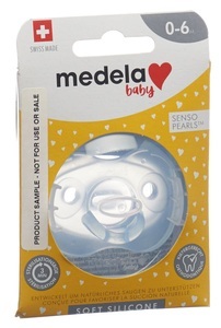 Medela, Medela Baby Schnuller Soft Silicone Boy 0-6 Monate (1 Stk), Medela Baby Schnuller Soft Silicone Unisex 0-6 Monate Blau (1 Stk)