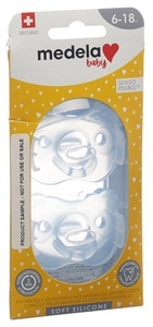 Medela, Medela Baby Schnuller Soft Silicone Boy 6-18 Monate (2 Stk), Medela Baby Schnuller Soft Silicone Boy, 6-18 Monate (2 Stk)