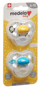 Medela, Medela Baby Schnuller Original Unisex 6-18 Monate (2 Stk), Medela Baby Schnuller Original Unisex 6-18 Monate (2 Stk)