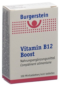 Ebi-Pharm AG, Burgerstein Vitamin B12 Boost Minitabletten 100 Stück, Burgerstein Vitamin B12 Boost Tabletten (100 Stk)