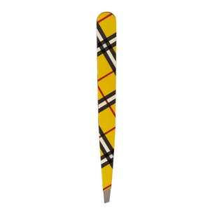 Hausmann, Hausmann Pinzette schräg Karo Design gelb 1 Stück, Hausmann Pinzette schräg Karo Design gelb