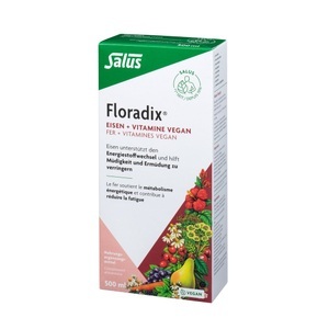 Salus, Salus VEGAN Eisen + Vitamine (neu) (500 ml), Salus Floradix VEGAN Eisen + Vitamine