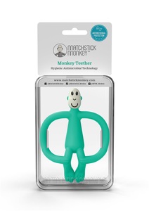 MATCHSTICK MONKEY, Matchstick Monkey Beißring Affe, grün, Matchstick Monkey Teether grün (1 Stk)