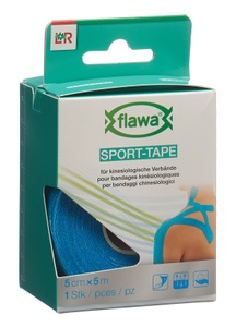flawa, flawa SPORT-TAPE 5cmx5m blau (1 Stk), flawa SPORT-TAPE 5cmx5m, blau (1 Stk)