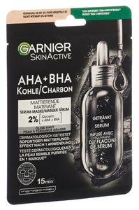 Garnier, GARNIER Hydra Bomb Tuchmaske mit schwarzer Alge (1 Stk), GARNIER Hydra Bomb Tuchmaske mit schwarzer Alge (1 Stk)