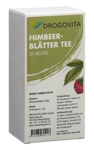 Drogovita MED GmbH, DROGOVITA Himbeerblätter Tee Beutel 20 Stück, Drogovita Himbeerblätter Tee (20 Beutel)